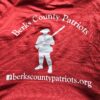 Ball Caps - Cardinal with Berks County Patriots embroidered logo and the USA flag on the right portion of the bill - Image 6